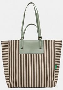 Torebka shopperka United Colors of Benetton  zielona 66GRDY07W