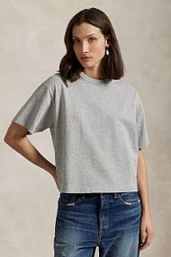 T-shirt Polo Ralph Lauren  szary damski 211967106