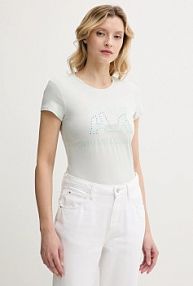 T-shirt Armani Exchange  turkusowy damski 8NYT86.Y8C7Z