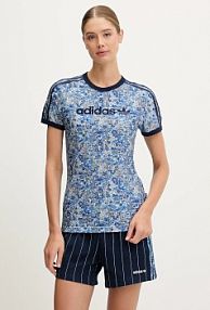 T-shirt adidas Originals  granatowy damski JC5304