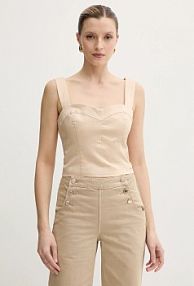 Bluzka Guess  beżowa damska W5GH80.WH5M2