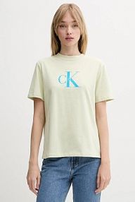 T-shirt Calvin Klein Jeans  zielony damski LV047B865G
