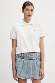 Koszulka polo Miss Sixty  beżowa damska 6S2SJ04300