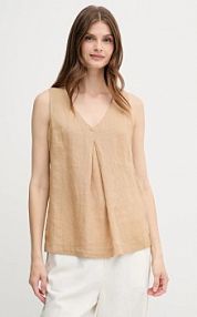 Bluzka United Colors of Benetton  beżowa damska 5BMLDQ06W