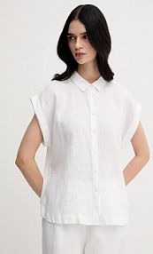 Koszula z krótkim rękawem United Colors of Benetton  biała 5BMLDQ06V