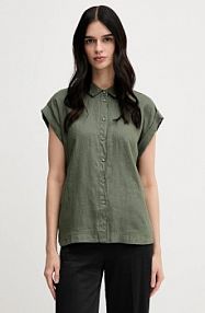 Koszula z krótkim rękawem United Colors of Benetton  zielona 5BMLDQ06V