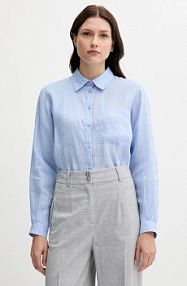 Koszula Sisley  niebieska damska 5BMLLQ06S