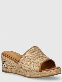 Klapki eleganckie Tommy Hilfiger  beżowe FW0FW07927