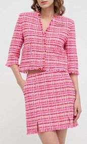 Spódnica mini Karl Lagerfeld  różowa 241W1205