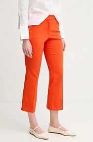 Spodnie eleganckie Sisley  pomarańczowe damskie 49MALE02X
