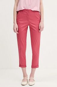 Spodnie eleganckie Sisley  różowe damskie 4ED4LF00R