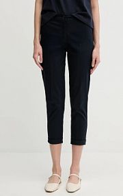 Spodnie eleganckie Sisley  granatowe damskie 4ED4LF00R