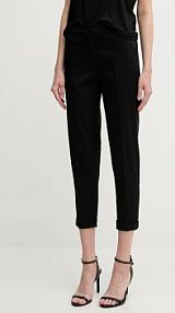 Spodnie eleganckie Sisley  czarne damskie 4ED4LF00R