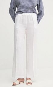 Spodnie eleganckie Sisley  białe damskie 4AGHLF03U