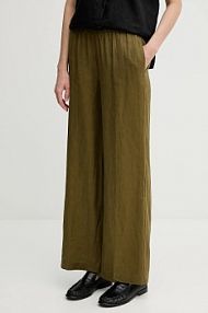 Spodnie eleganckie Sisley  zielone damskie 4AGHLF03U