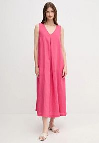 Sukienka maxi United Colors of Benetton  różowa 4AGHDV07C