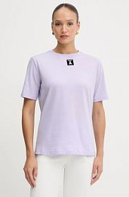 T-shirt PATRIZIA PEPE  fioletowy damski 8M1612.J089