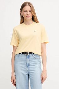 T-shirt Lacoste  żółty damski TF7215