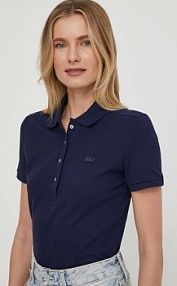 Koszulka polo Lacoste  granatowa damska PF5462