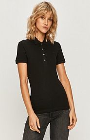 Koszulka polo Lacoste  czarna damska PF5462