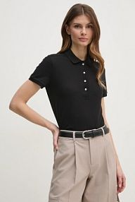 Koszulka polo Lacoste  czarna damska PF5462