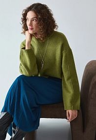 Sweter Medicine  zielony damski RW25-SWD063