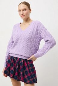 Sweter Medicine  fioletowy damski RW25-SWD073