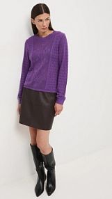 Sweter Medicine  fioletowy damski RW25-SWD304