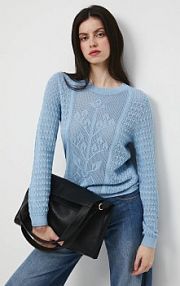 Sweter Medicine  niebieski damski RW25-SWD304