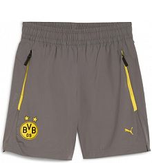 Młodzieżowe szorty borussia dortmund tech o luźnym kroju  Puma