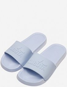 Błękitne klapki  basic plain Kubota damskie