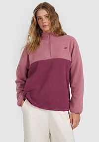 Bluza z polaru różowa 4F damska 4FWAW25TFLEF421-53S