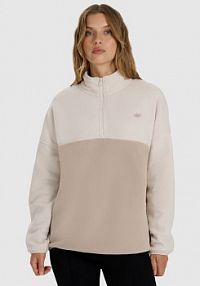 Bluza z polaru beżowa 4F damska 4FWAW25TFLEF421-12S