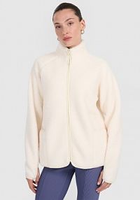 Bluza z polaru biała 4F damska 4FWAW25TFLEF328-11S