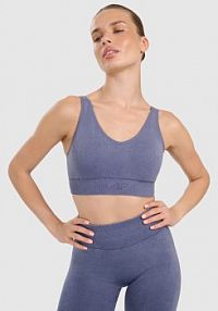 Biustonosz sportowy granatowy 4F 4FWAW25USBAF210-30A