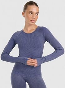 Longsleeve granatowy 4F damski 4FWAW25TFLOF429-30A