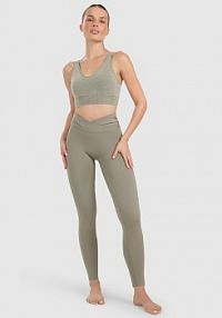 Legginsy zielone 4F damskie 4FWAW25TFTIF369-41S