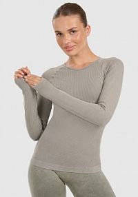 Longsleeve zielony 4F damski 4FWAW25TFLOF429-41A