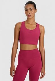 Biustonosz sportowy czerwony 4F 4FWAW25USBAF225-60S