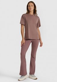 Legginsy brązowe 4F damskie 4FRAW25TTIGF290-82S