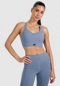 Biustonosz sportowy szary 4F 4FWAW25USBAF180-24S
