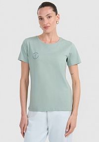 T-shirt turkusowy 4F damski 4FWAW25TTSHF2713-47S