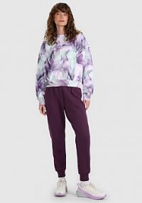 Spodnie dresowe fioletowe 4F damskie 4FWAW25TTROF1196-50S