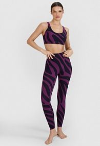 Legginsy fioletowe 4F damskie 4FWSS25TFTIF325-50A