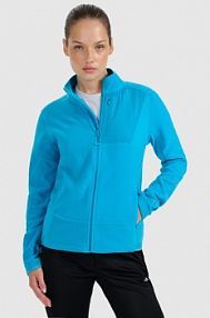 Bluza z polaru turkusowa 4F damska 4FWAW25TFLEF334-48S