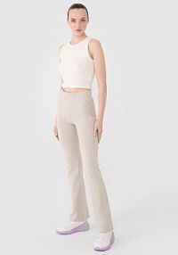 Legginsy beżowe 4F damskie 4FRSS25TTIGF258-83S