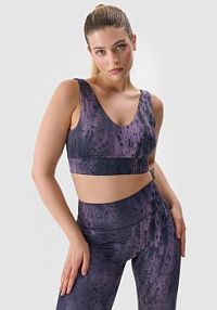 Biustonosz sportowy brązowy 4F 4FWSS24USBAF120-81A