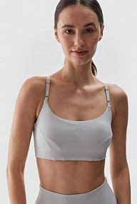 Biustonosz sportowy szary 4F 4FWAW24USBAF143-27S