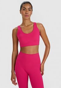 Biustonosz sportowy różowy 4F 4FWAW25USBAF172-54S