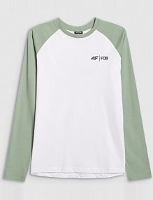 Longsleeve zielony 4F damski 4FWAW25TLONF579-42S